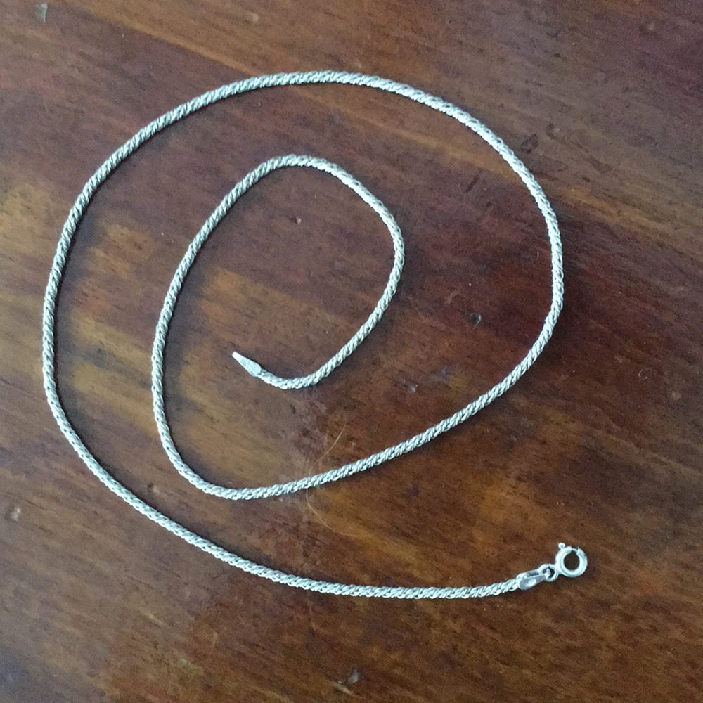 18” 925 silver rope chain